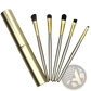 Travel Eye Makeup Brush Set with Portable Case