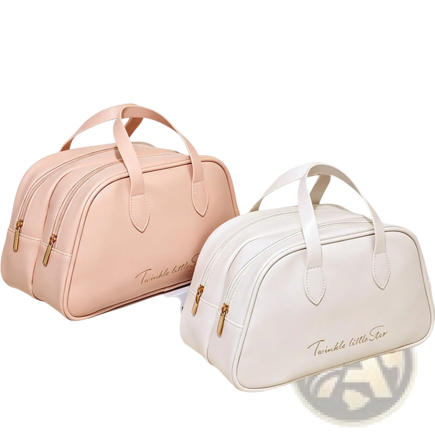 Travel Makeup Bag Set Waterproof Leather Toiletry Bag