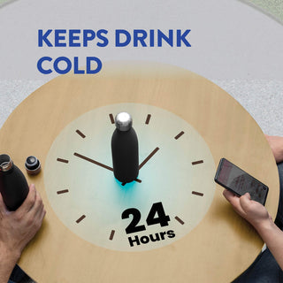 Garrafa de água de aço inoxidável com isolamento triplo - pacote com 2 