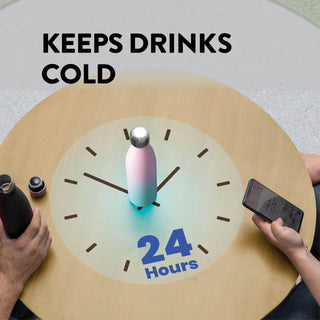 Garrafa de água de aço inoxidável com isolamento triplo - pacote com 2 