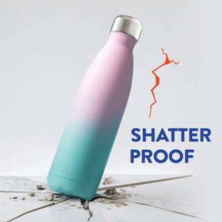 Garrafa de água de aço inoxidável com isolamento triplo - pacote com 2 