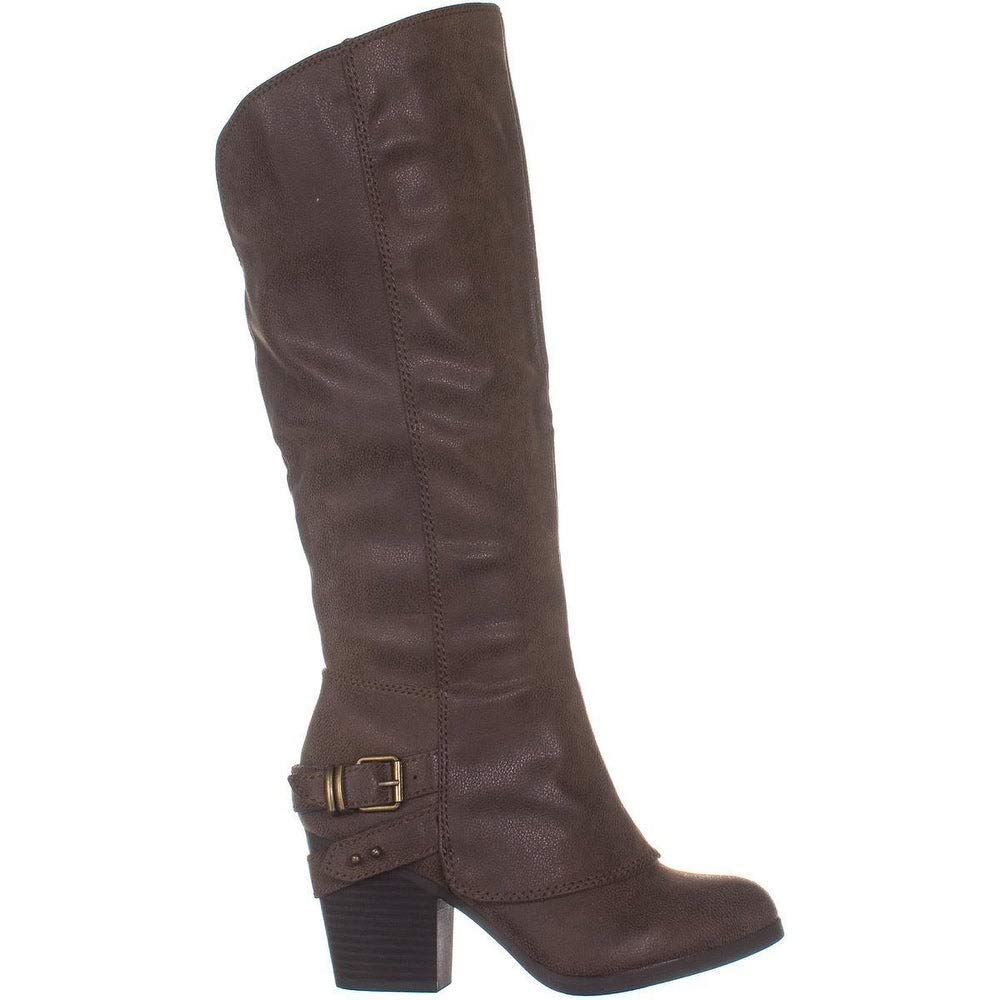 Botas femininas American Rag Emilee marrom escuro tamanho 6 M