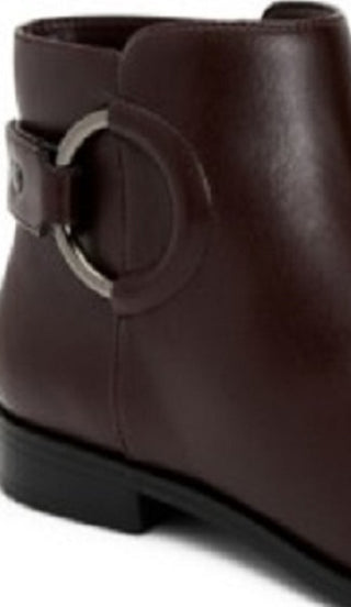 Botas de couro Alfani Step 'N Flex Avvia para mulheres, vinho, tamanho 6 M