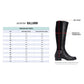 Botas femininas Alfani Kallumm com bico amendoado e cano alto, pretas, tamanho 5,5 M