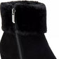 Botas femininas Alfani Step 'N Flex Oreena com punho de pele sintética e salto plataforma, pretas, tamanho 10 M