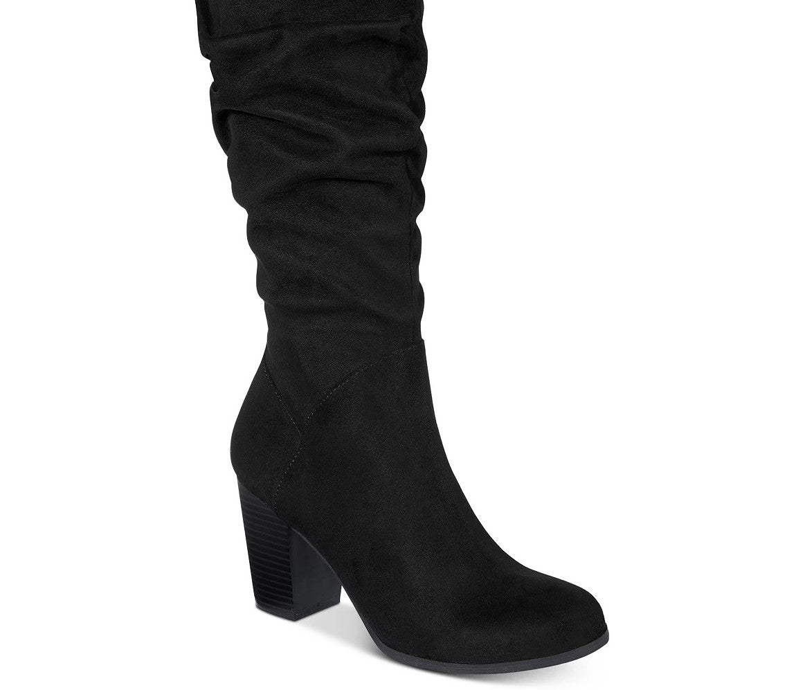 Material Girl Botas femininas Myah Tall pretas tamanho 7,5 M
