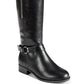 Botas de montaria femininas Material Girl Winnnie Strap pretas 6,5 M