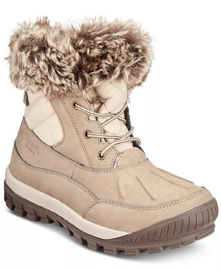 Bearpaw Women's Becka Cold-Weather Boots Beige Size 8