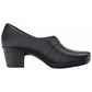 Coleção Feminina Clarks Emslie Warbler Couro Shooties Preto Tamanho 10 M
