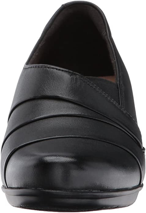 Coleção Feminina Clarks Emslie Warbler Couro Shooties Preto Tamanho 10 M