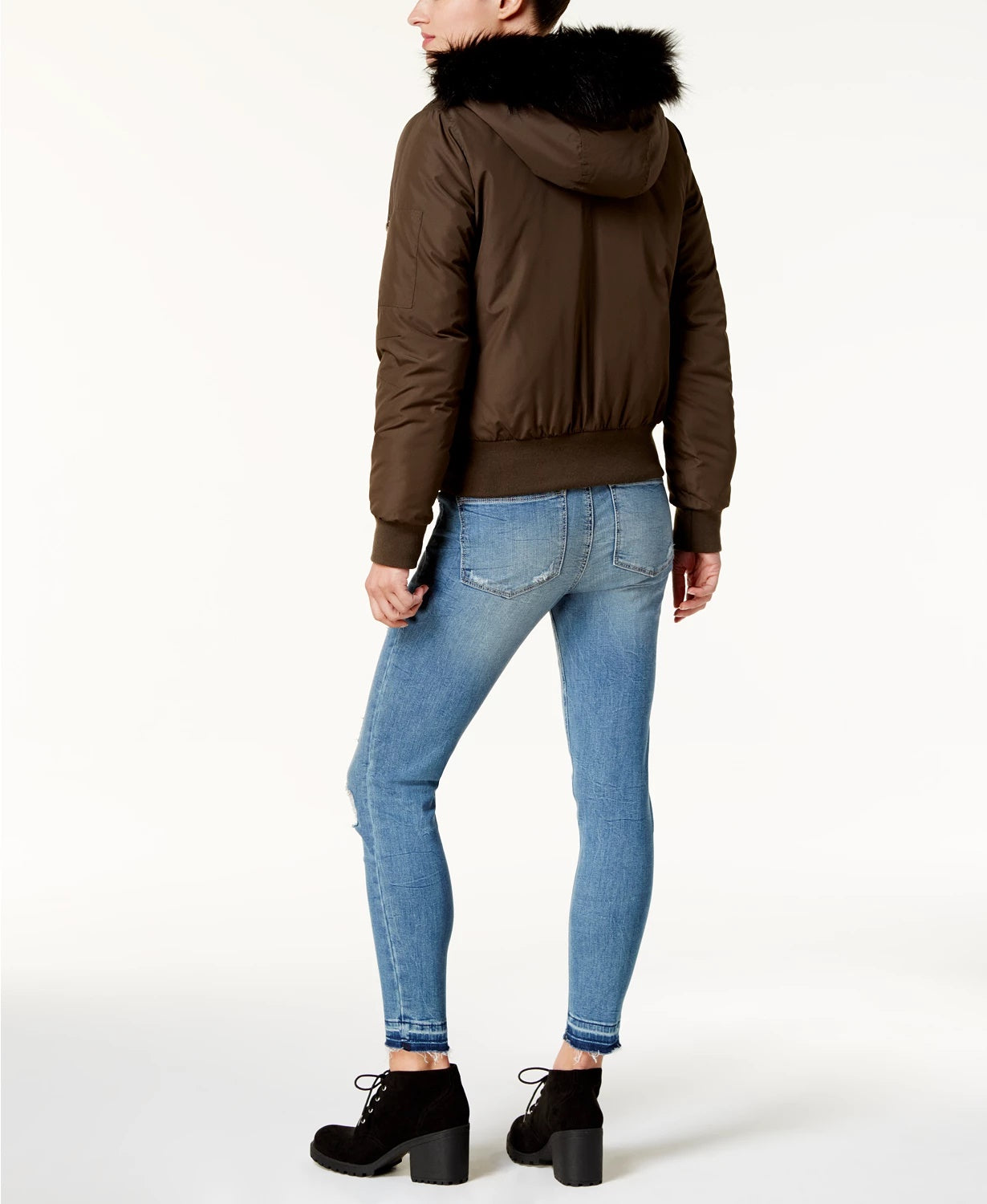 Botas femininas American Rag Reaghan Hiker pretas tamanho 7 M