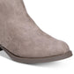 Botas femininas Carlos By Carlos Santana Brie, bege escuro, tamanho 8 M