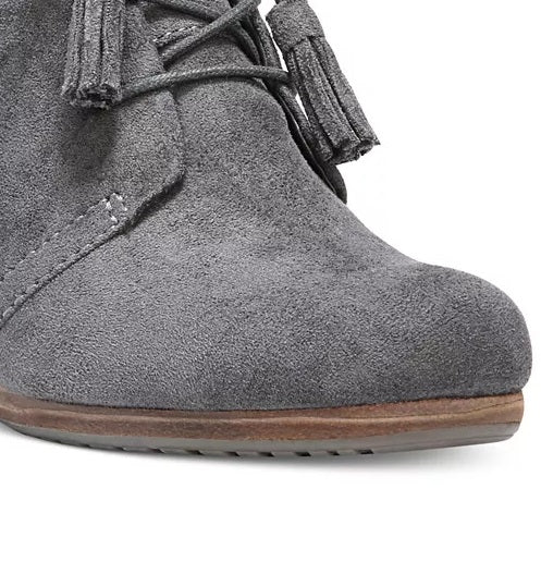 Botas femininas Dakota Wedge Dr. Scholl's cinza escuro tamanho 7,5 M