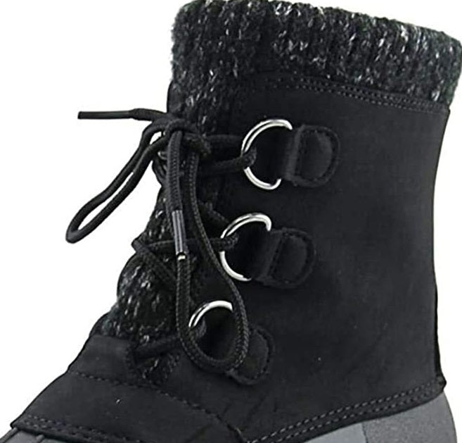 Botas de cano alto femininas Baretraps, resistentes à água, pretas, tamanho 7 M