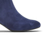 Botas de cano curto Rockport Total Motion Oaklee com babados, tamanho 7 W, azul marinho