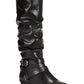 Botas de montaria Fairfield de cano alto e cano alto, femininas, da White Mountain, pretas, tamanho 8 M