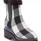Botas femininas DKNY Bax Wedge Lug Sole, pretas, tamanho 8,5