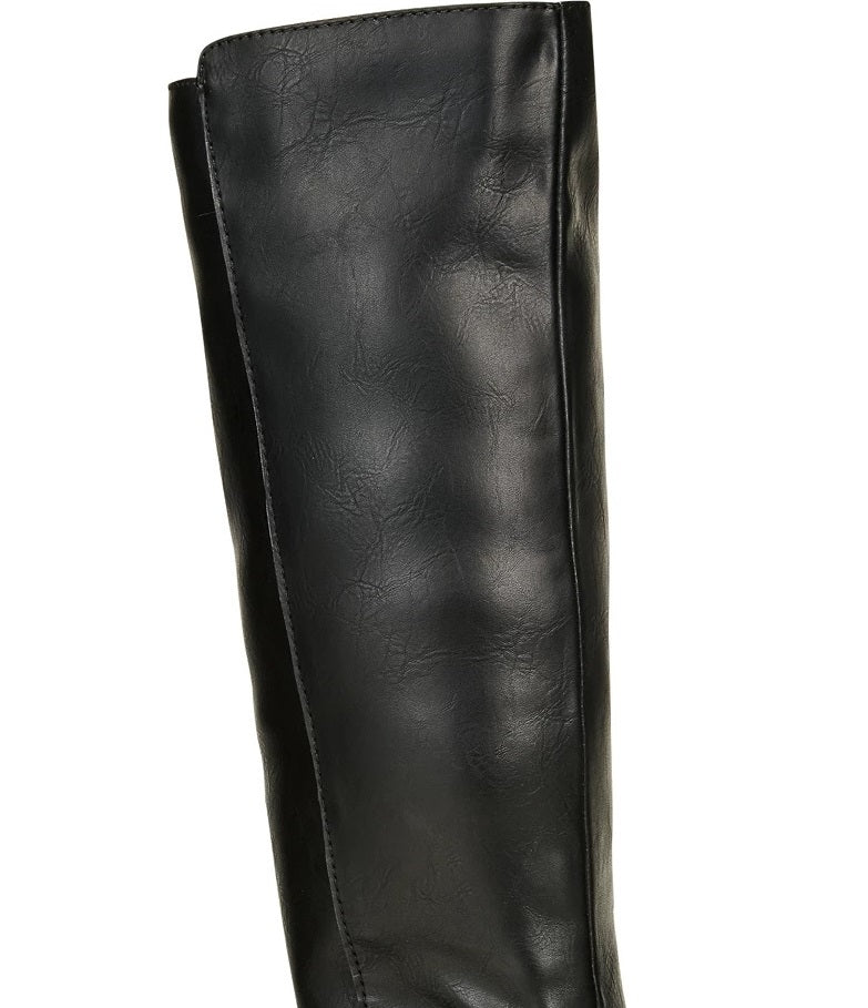 Botas de montaria Madixe femininas Style &amp; Co, pretas, tamanho 5 M