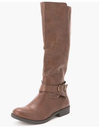 Botas de montaria Madixe femininas Style &amp; Co, marrom, tamanho 5,5 M