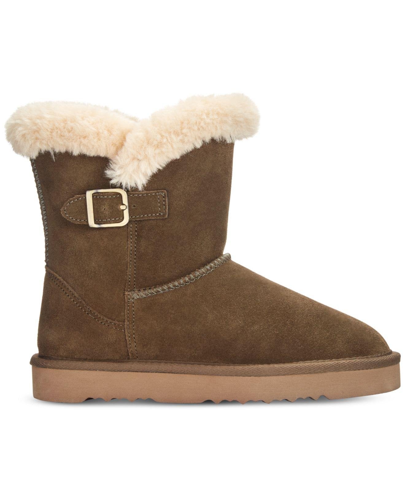 Botas de inverno femininas Tiny 2 da Style &amp; Co, tamanho 5 M, marrom médio