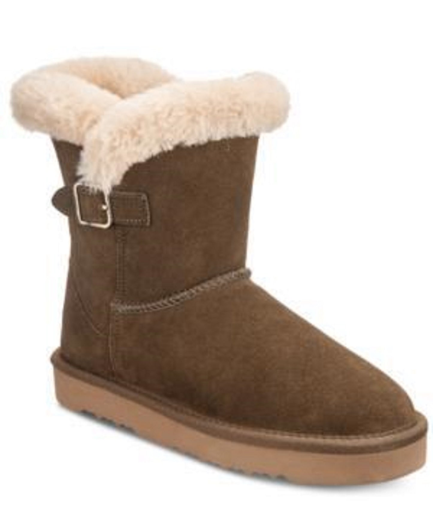 Botas de inverno femininas Tiny 2 da Style &amp; Co, tamanho 5 M, marrom médio