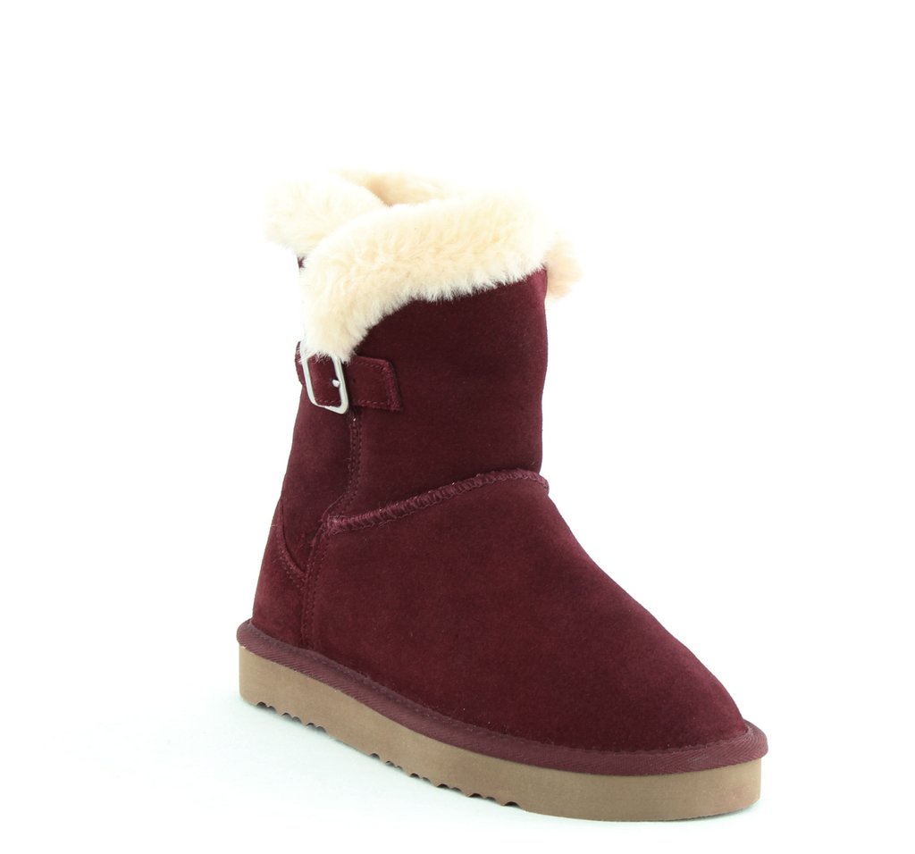 Botas femininas de pele sintética Tiny 2 da Style &amp; Co, vermelhas, tamanho 8 M