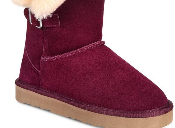 Botas de inverno femininas Tiny 2 da Style &amp; Co, vermelhas, tamanho 9 M