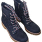 Tommy Hilfiger Onella Booties Feminino Azul Escuro Tamanho 6 M