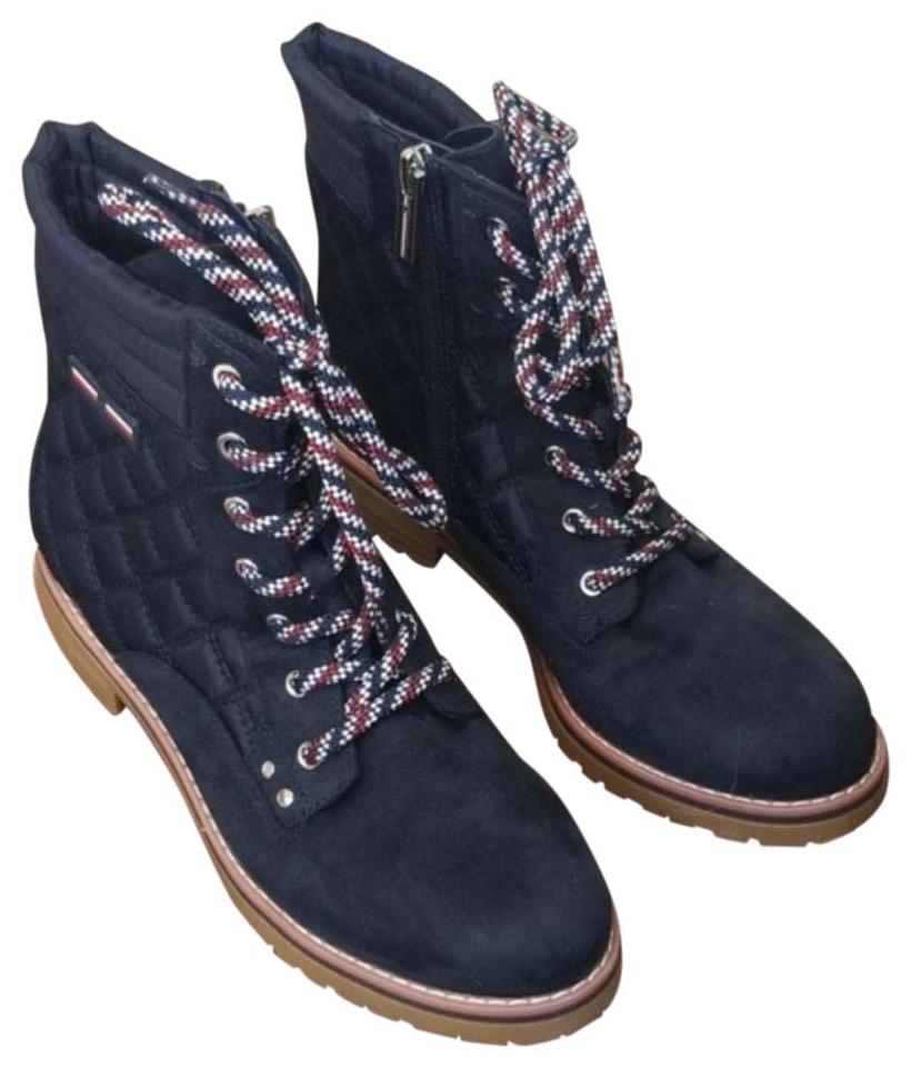 Tommy Hilfiger Onella Booties Feminino Azul Escuro Tamanho 6 M
