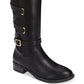 Botas de montaria femininas Thalia Sodi Veronika Tall, pretas, tamanho 6,5 M