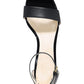 Sandálias femininas Cole Haan Adderly Wedge de duas peças, pretas, tamanho 8,5 B