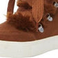 Bota feminina Steve Madden Wharton de pele sintética laranja, tamanho 6 M