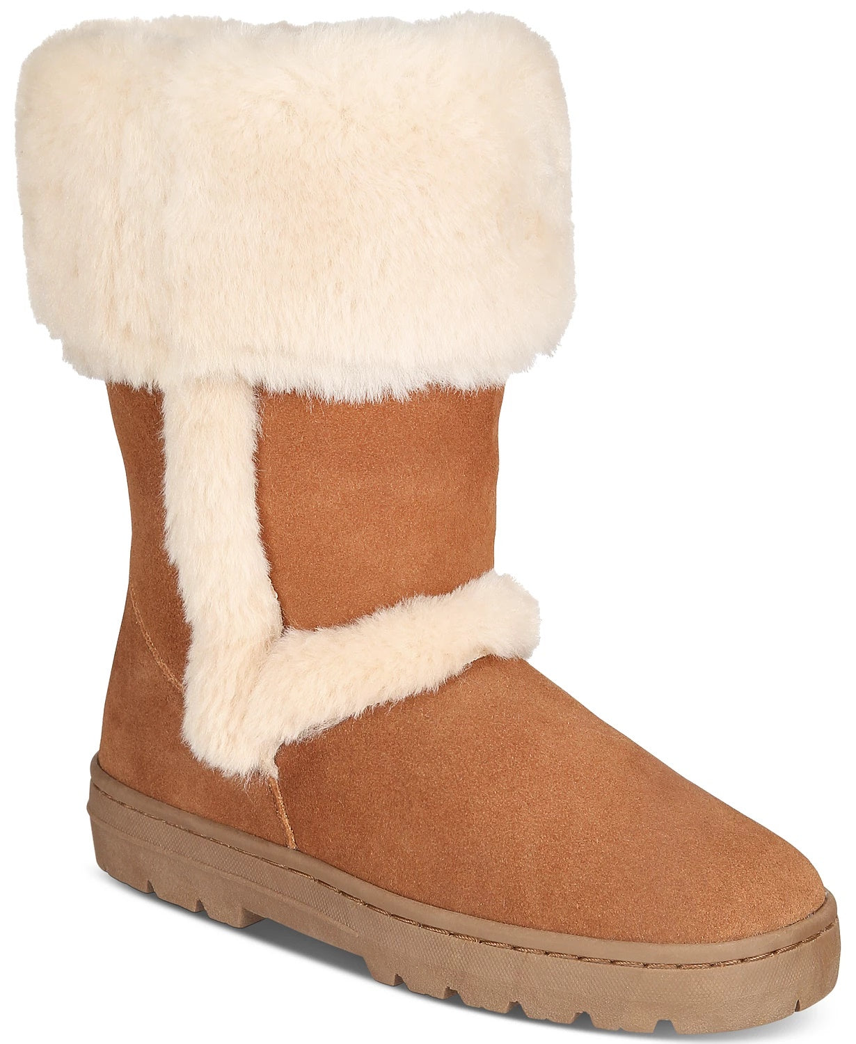 Botas de neve femininas Style &amp; Co Witty com bico redondo, marrom, tamanho 6 M