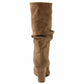 Botas largas femininas XOXO Strasburg, bege, tamanho 7