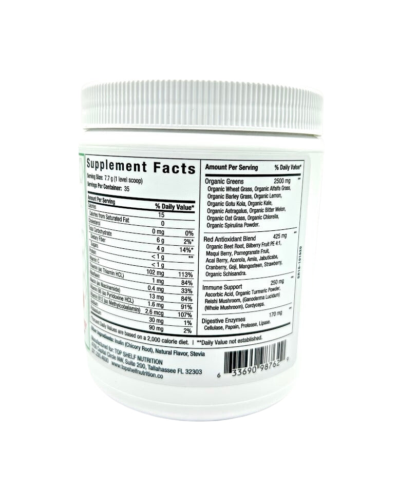 Top Shelf Nutrition Superfoods, suplemento alimentar - 9,5 oz