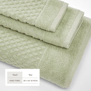 Cotton Diamond Waffle Weave Bath Towel Set - Grayson Collection
