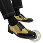 Two-tone Men's Patent Leather Brogue Oxford Shoes
