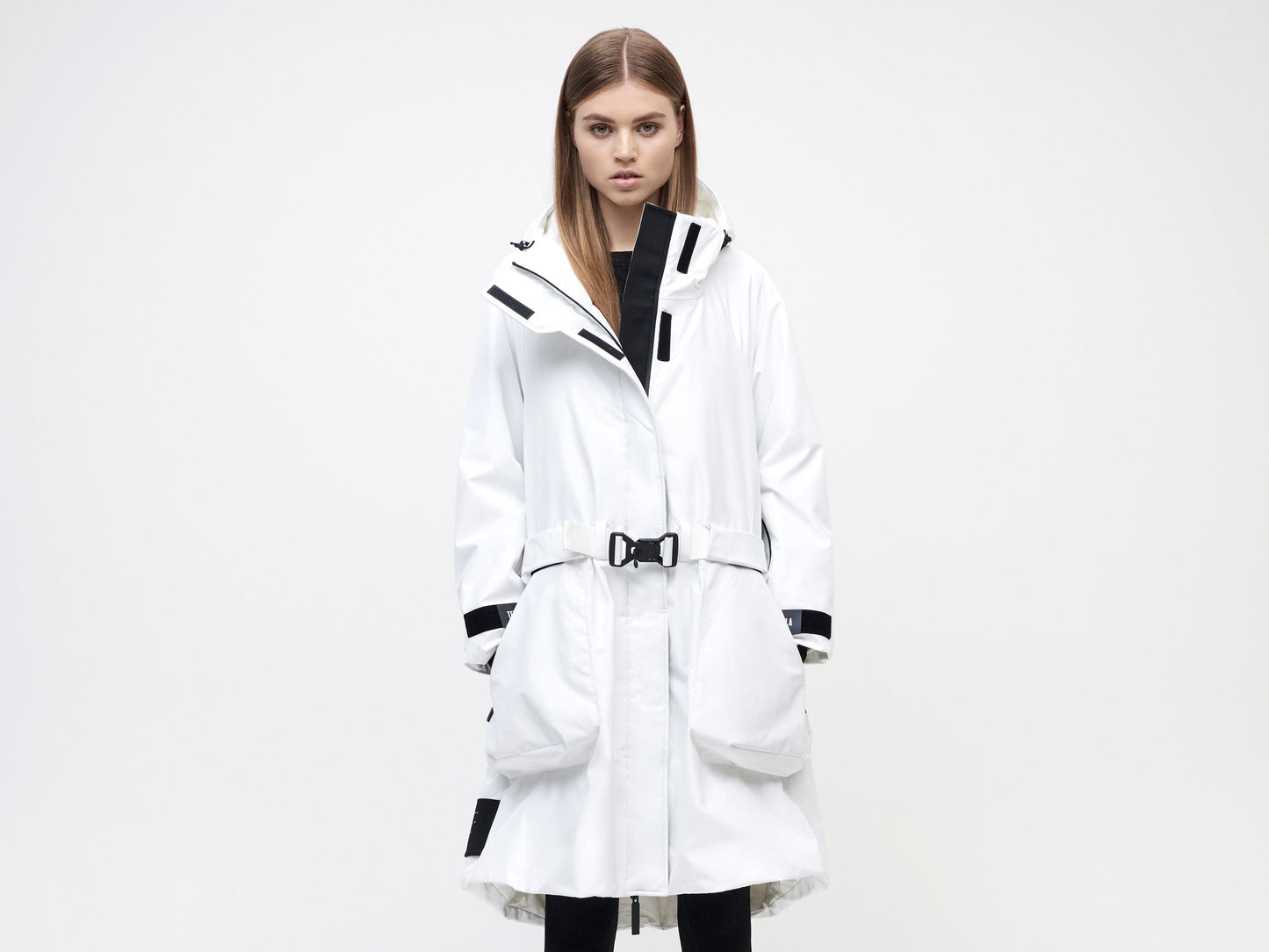 3L Cocoon Coat - White