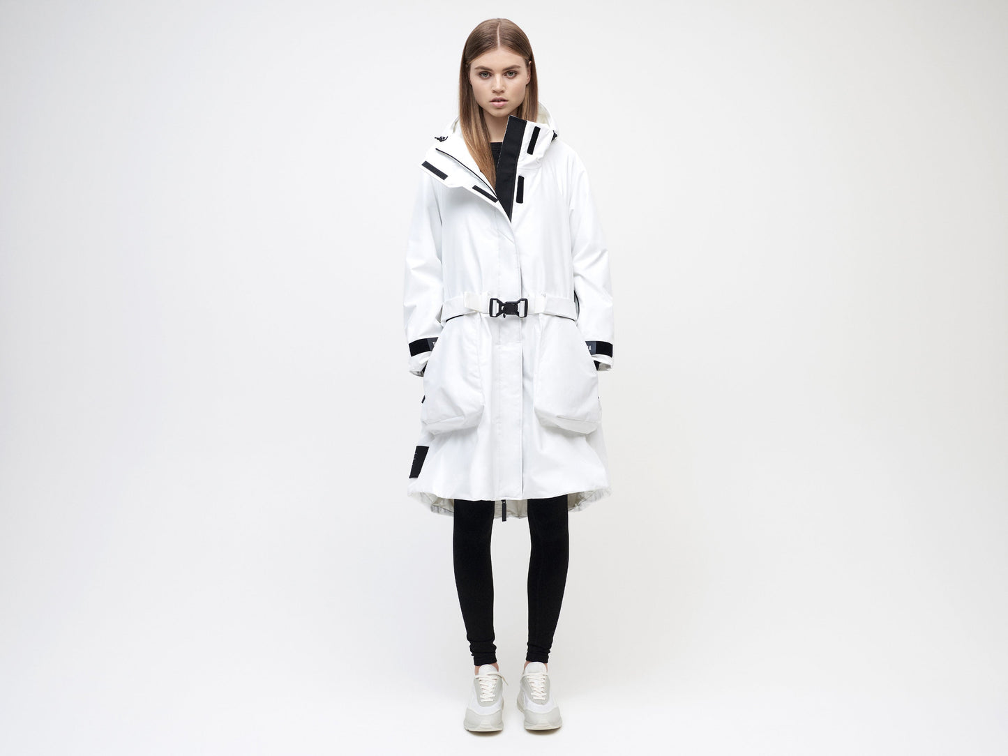 3L Cocoon Coat - White