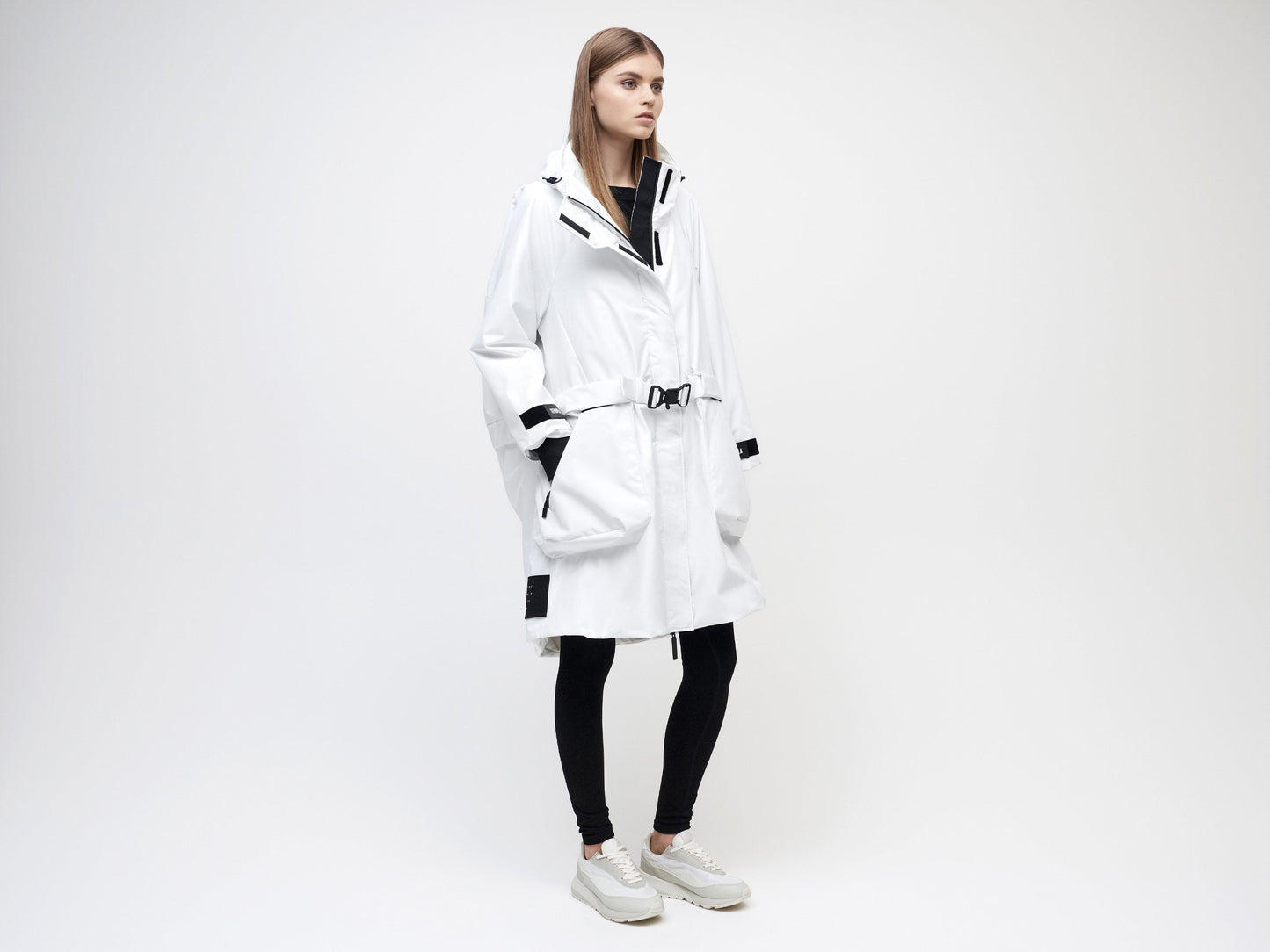 3L Cocoon Coat - White