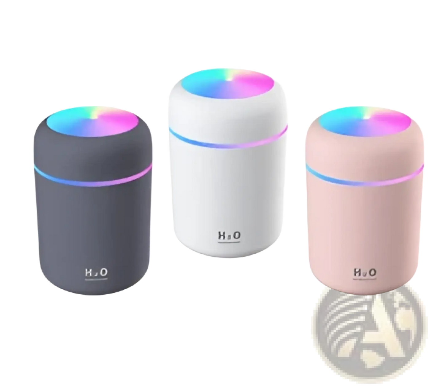 Ultrasonic Mini Humidifier with Rainbow Led Light 300ml