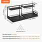 Under Sink Organizer 2 Tier Wire Pull out Baskets