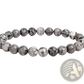Unisex 8mm Polished Agate and Amethyst Stretch Bracelet
