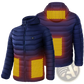 Unisex 9 Zone Electric Heated Hooded Puffer Jacket