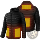 Unisex 9 Zone Electric Heated Hooded Puffer Jacket
