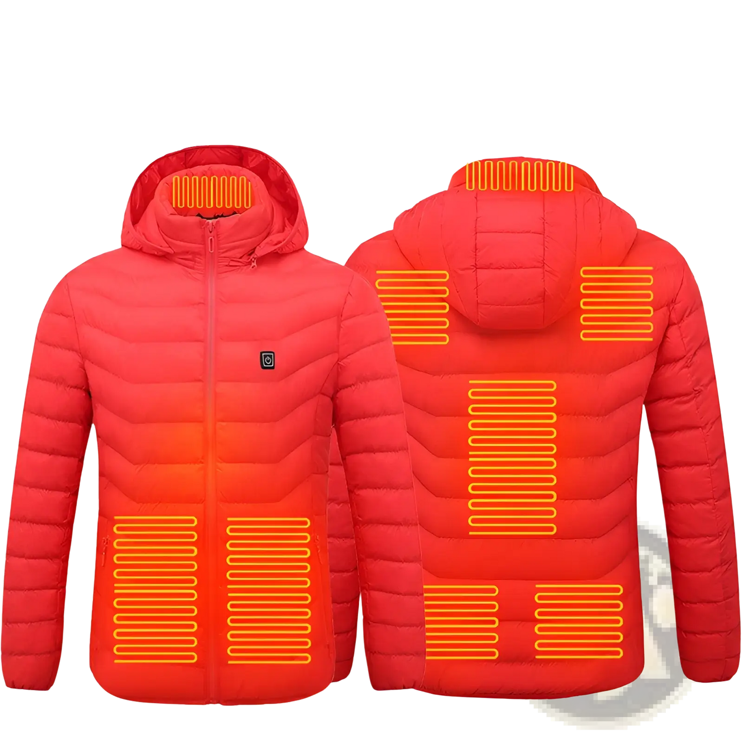 Unisex 9 Zone Electric Heated Hooded Puffer Jacket
