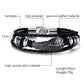 Unisex Braided Leather Infinity and Nautical Charm Bracelet