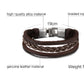 Unisex Braided Leather Infinity and Nautical Charm Bracelet