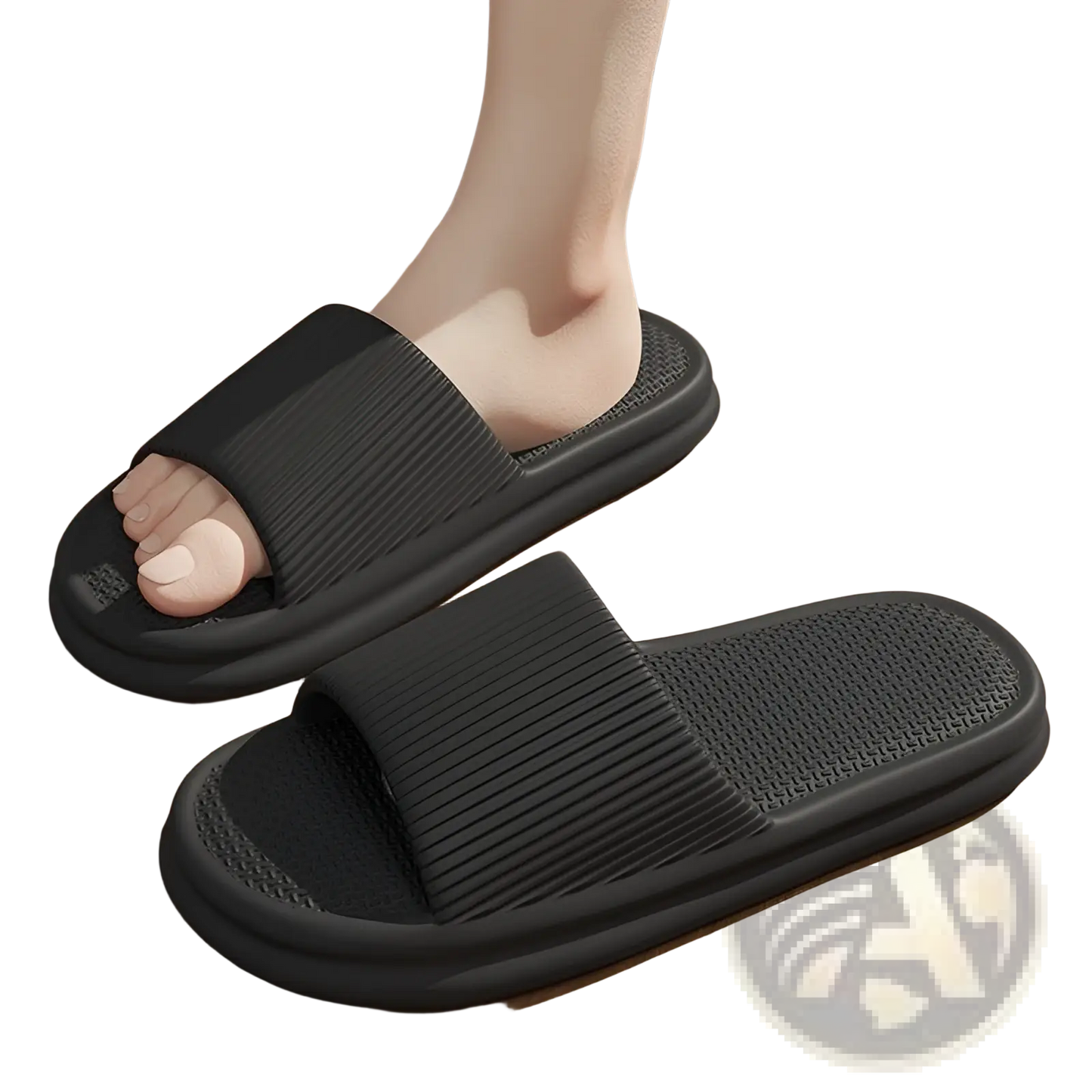 Unisex Ribbed Anti Slip Eva House Slippers