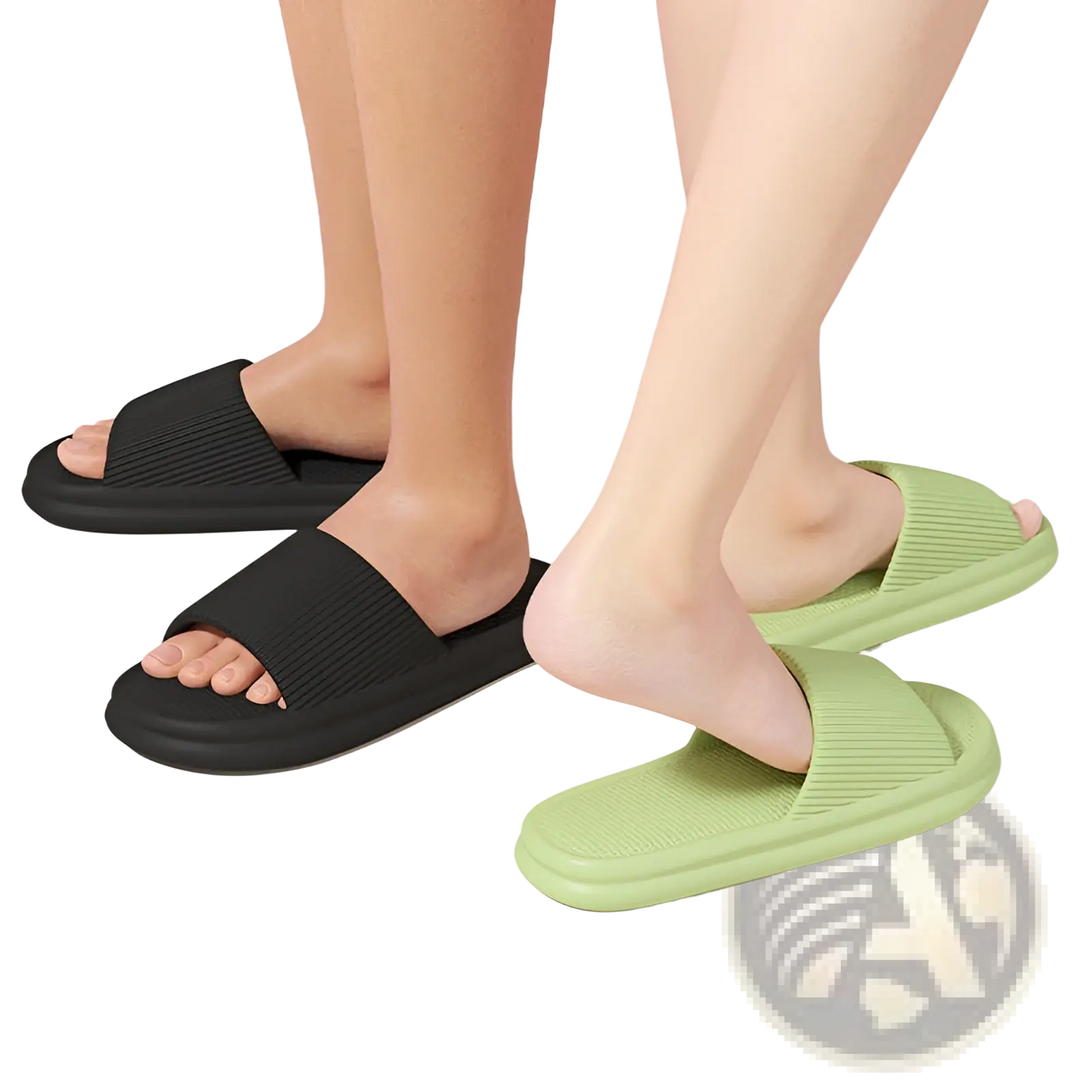 Unisex Ribbed Anti Slip Eva House Slippers